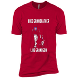 Chicago Cubs GrandFather Like GrandSon - Premium Short Sleeve T-Shirt