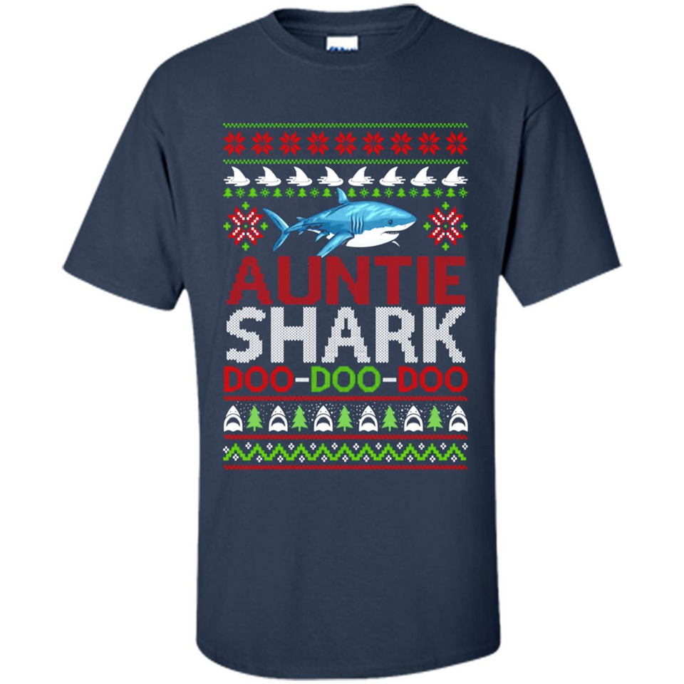 Auntie shark Doo Doo Doo Christmas - Shirt