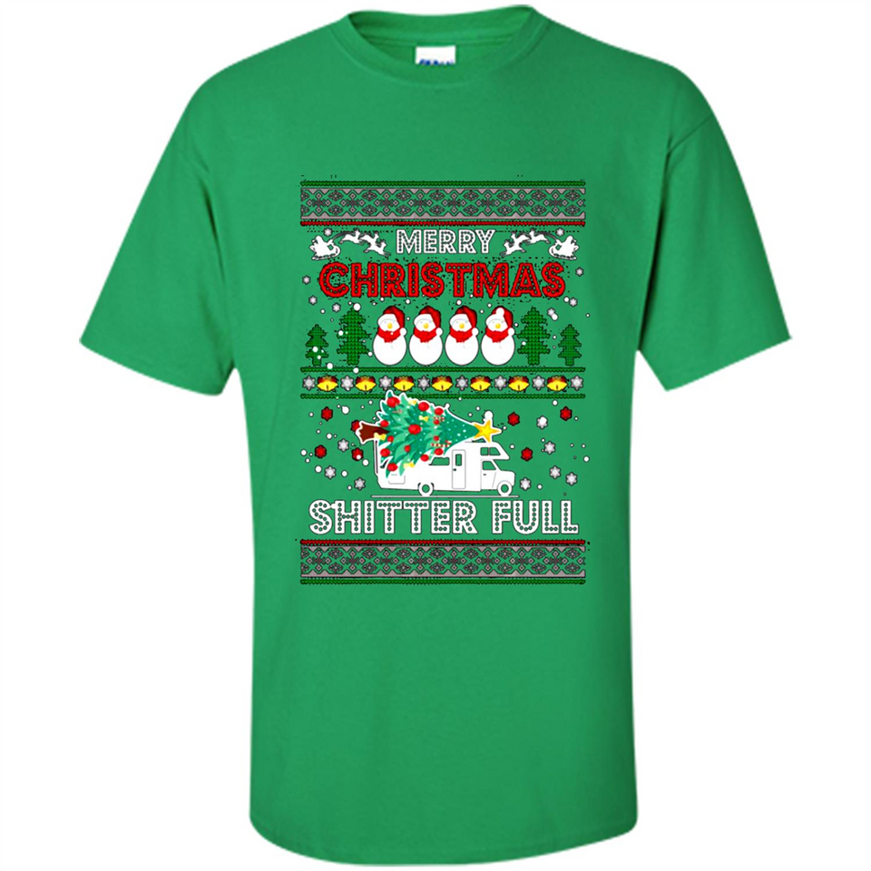 Merry Christmas Shitter Full Christmas Tree Snowman PING PONG