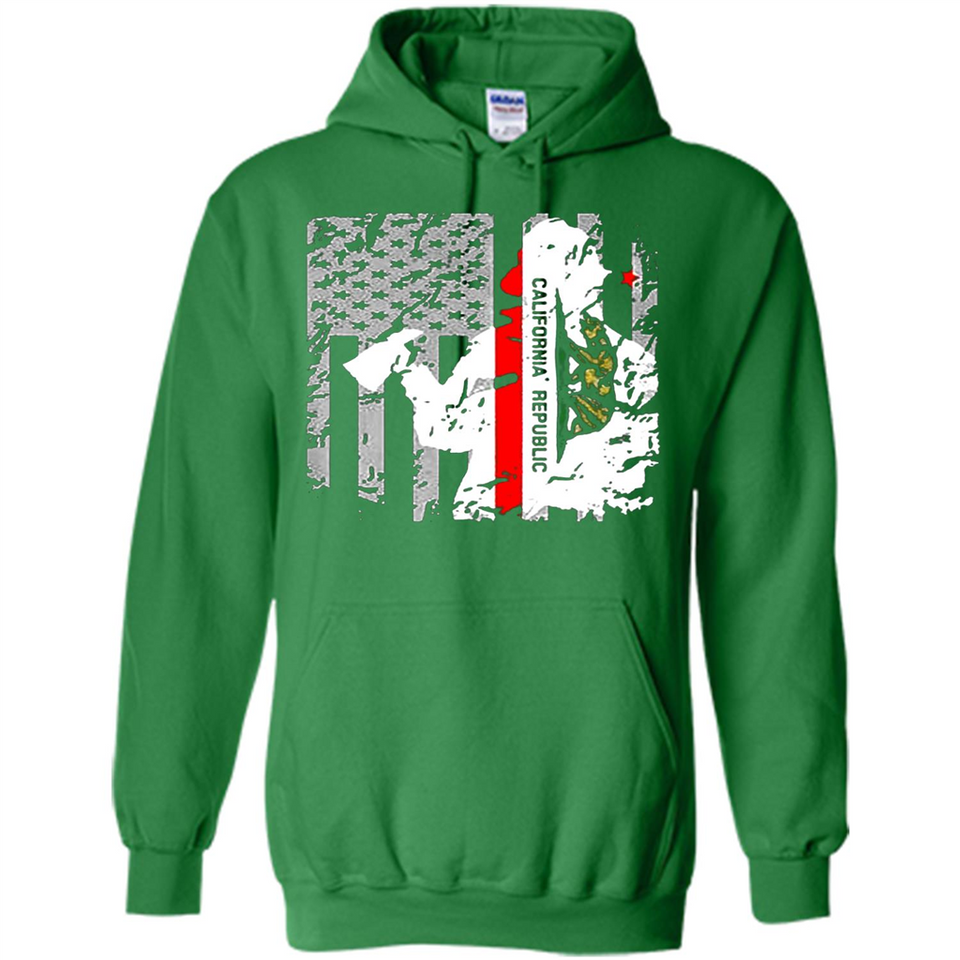 Paradise California Firefighter Thin Red Line Funds Youth T-Shirt PINGPONG - Hoodie