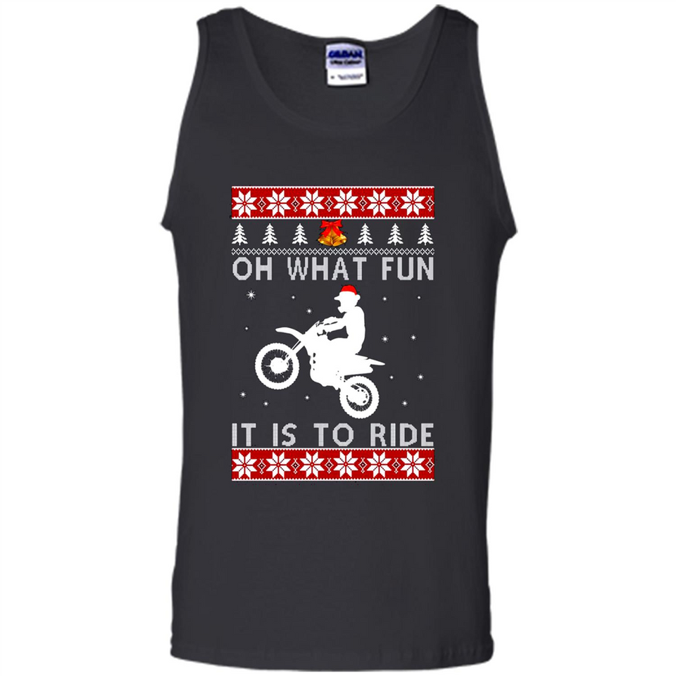 Motocross oh what fun it is to ride Christmas sweater PINGPONG