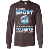 The owl I'm not short I just more down to Earth than most people - Long Sleeve T-Shirt