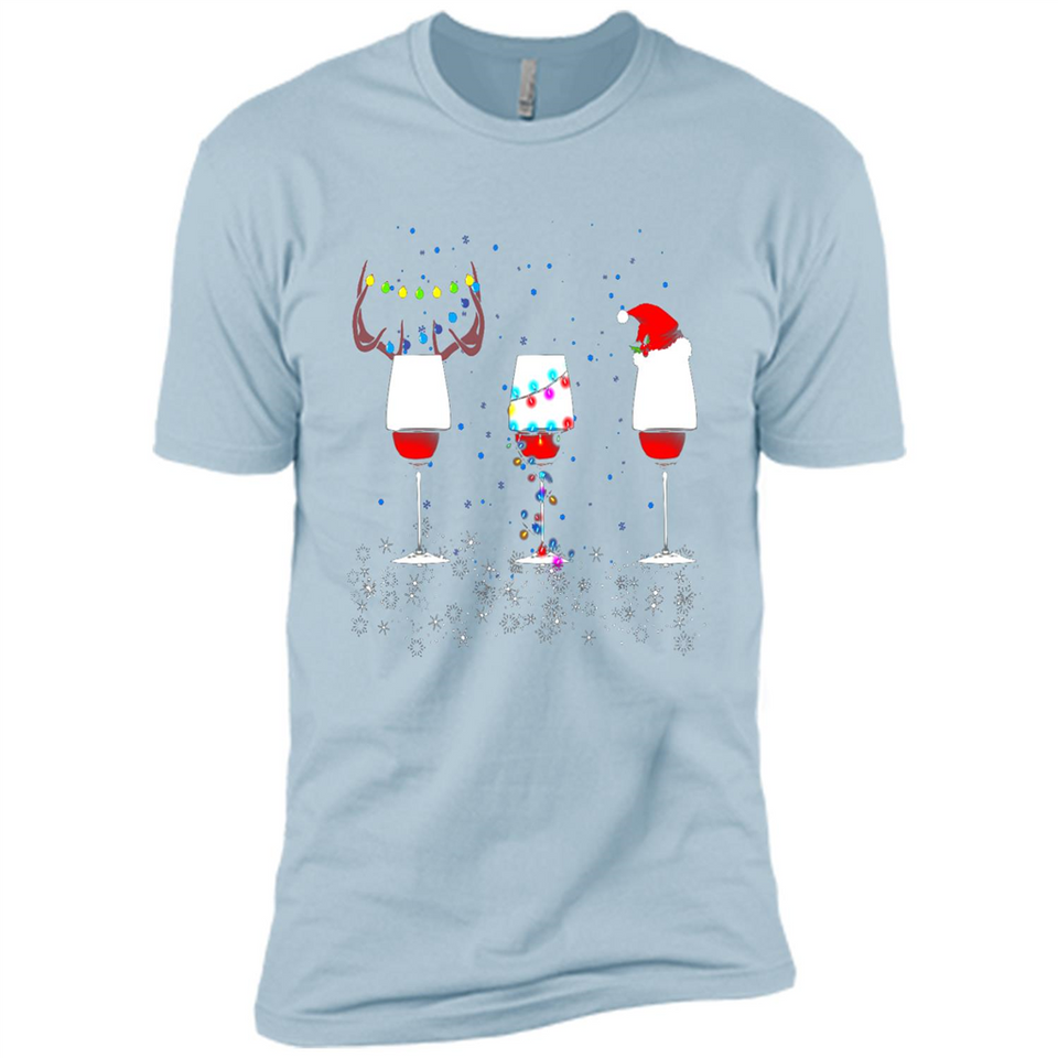 Christmas Red Wine Funny Merry Xmas Sweatshirt - Premium Short Sleeve T-Shirt
