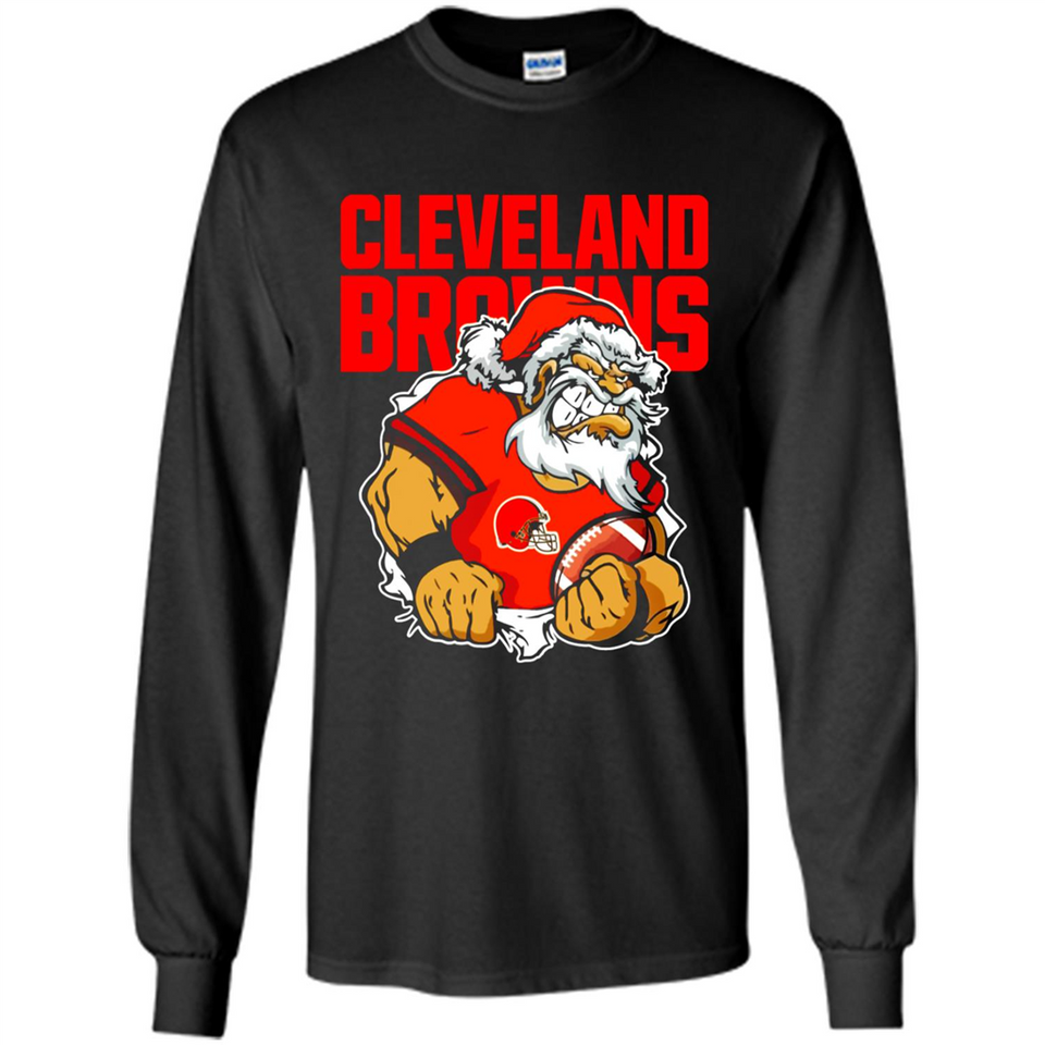Grumpy Santa Claus Cleveland Browns Football Team PINGPONG