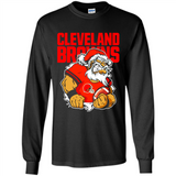 Grumpy Santa Claus Cleveland Browns Football Team PINGPONG
