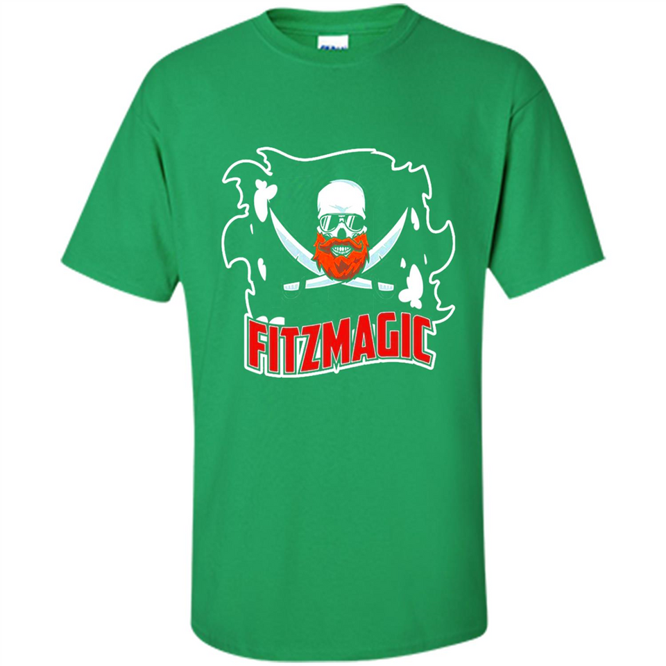 Order Fitzmagic T-Shirt Ryan Fitzpatrick Beard Skull Football Tampa Florida PINGPONG