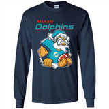 Grumpy Santa Claus Miami Dolphins Football Team PINGPONG