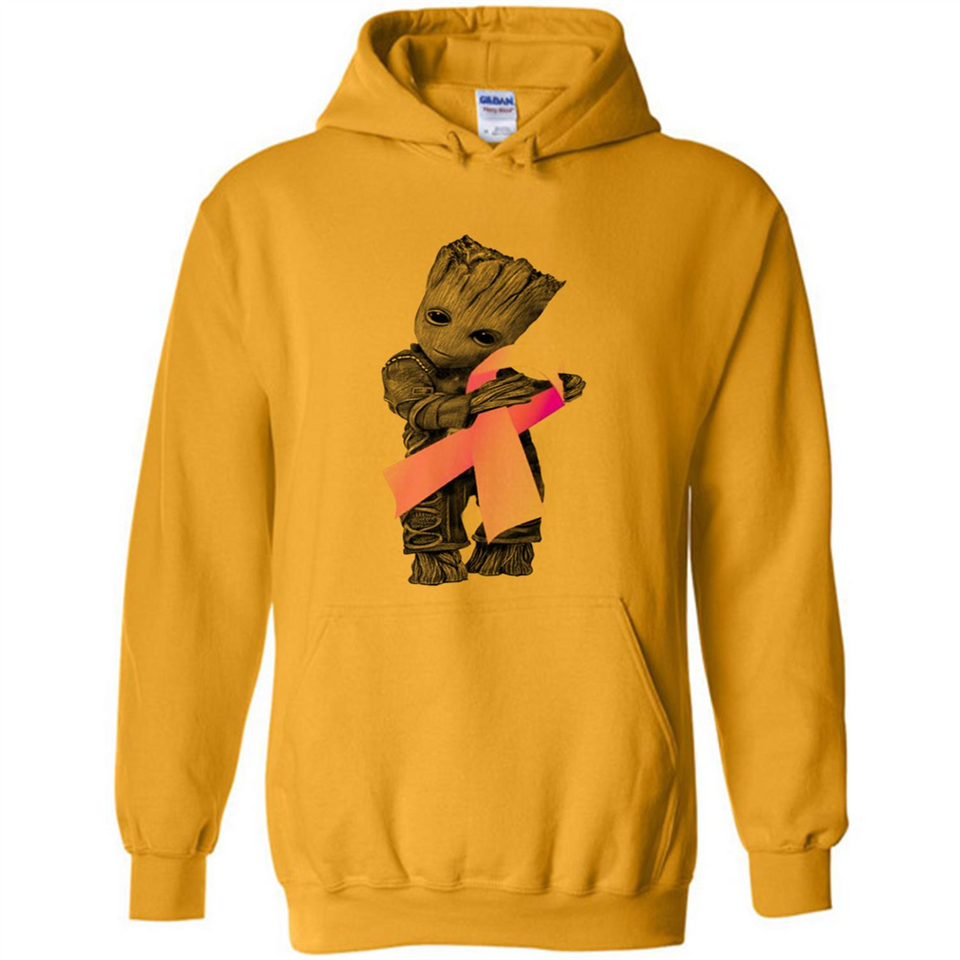 Groot Hug Breast Cancer - Hoodie