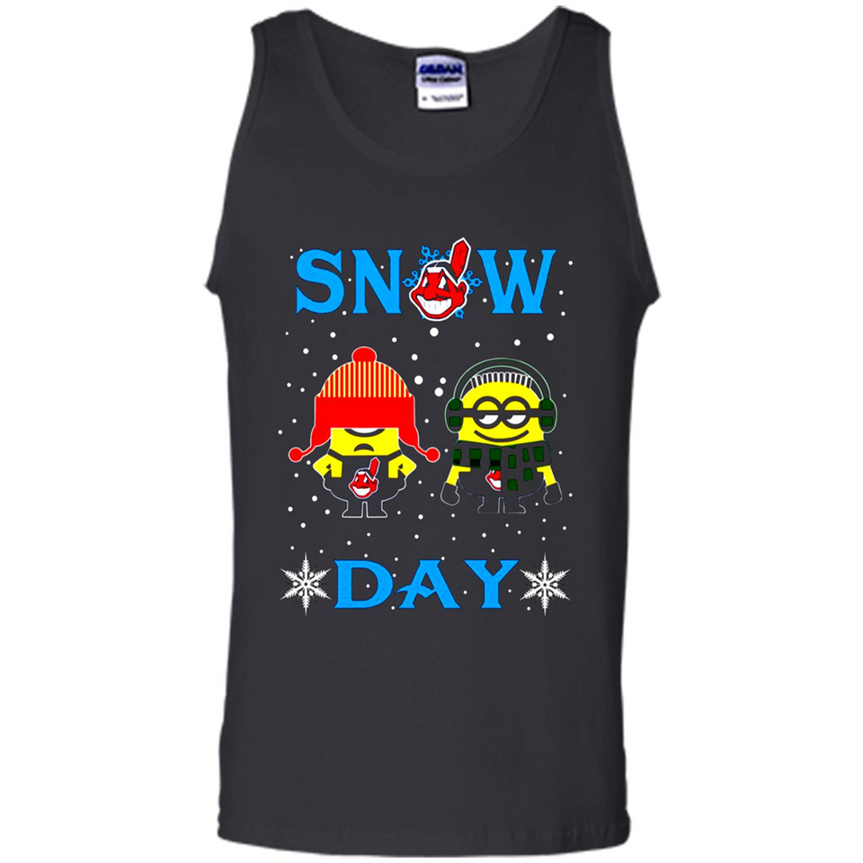 Snow Day Shirt For Cleveland Indians Vs Minion Fans pingpong