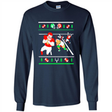 Santa vs Deer Football Ugly Christmas PINGPONG