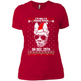 Morning Person Pharaoh Hound Funny Xmas - Ladies' Boyfriend T-Shirt