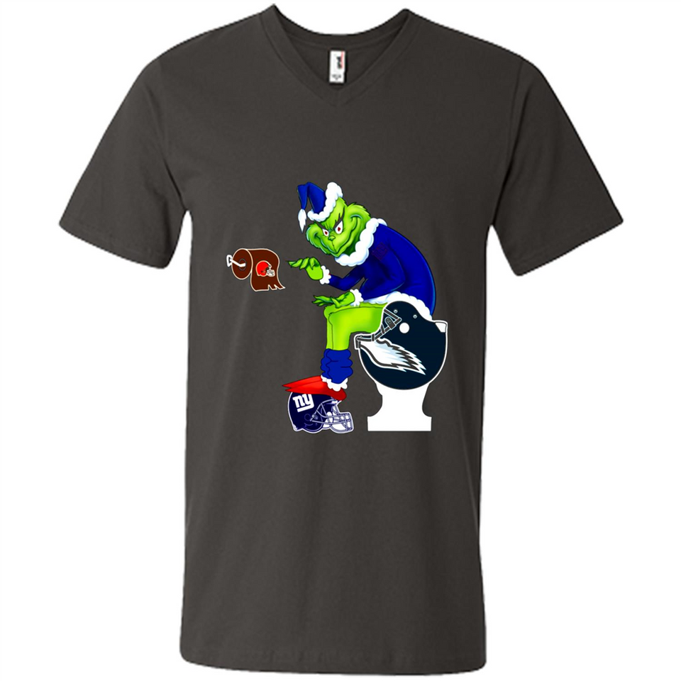 New York Giants Toilet Grinch Santa Claus Football Fan PINGPONG