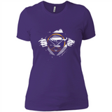 Buffalo Sabres And Superman Fans - Ladies' Boyfriend T-Shirt