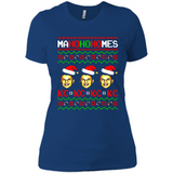 Patrick Mahomes Ma Ho Ho Homes Christmas sweatshirt PINGPONG - Ladies' Boyfriend T-Shirt