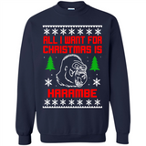 All I Want For Christmas Is HarambeT Rex Attack Reindeer ugly sweater PINGPONG