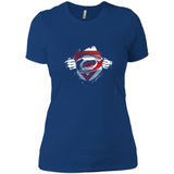 Carolina Hurricanes And Superman Fans - Ladies' Boyfriend T-Shirt