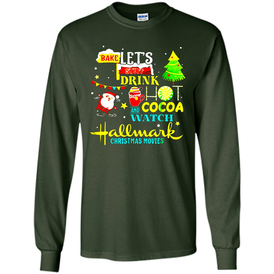 Santa claus i just want to bake stuff and waych christmas movi PINGPONG - Long Sleeve T-Shirt