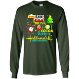 Santa claus i just want to bake stuff and waych christmas movi PINGPONG - Long Sleeve T-Shirt