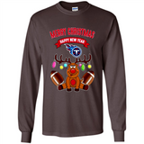 Tennessee Titans NFL Reindeer Funny Merry Christmas And Happy New Year