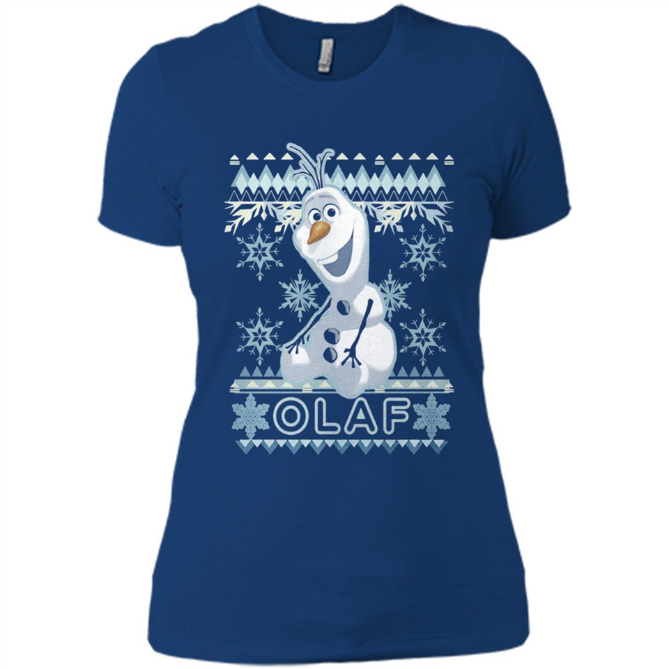 Olaf frozen ugly christmas sweater - Ladies' Boyfriend T-Shirt