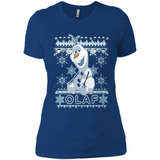 Olaf frozen ugly christmas sweater - Ladies' Boyfriend T-Shirt