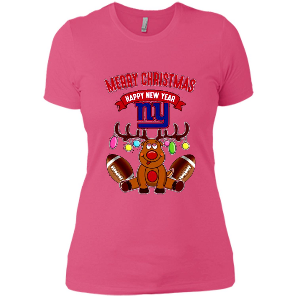 New York Giants NFL Reindeer Funny Merry Christmas And Happy New Year