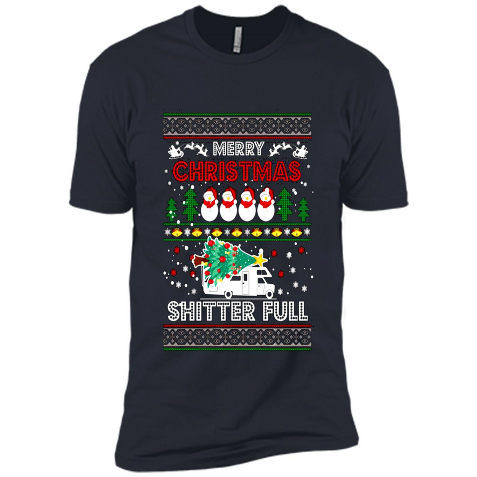 Merry Christmas Shitter Full Christmas Tree Snowman PING PONG