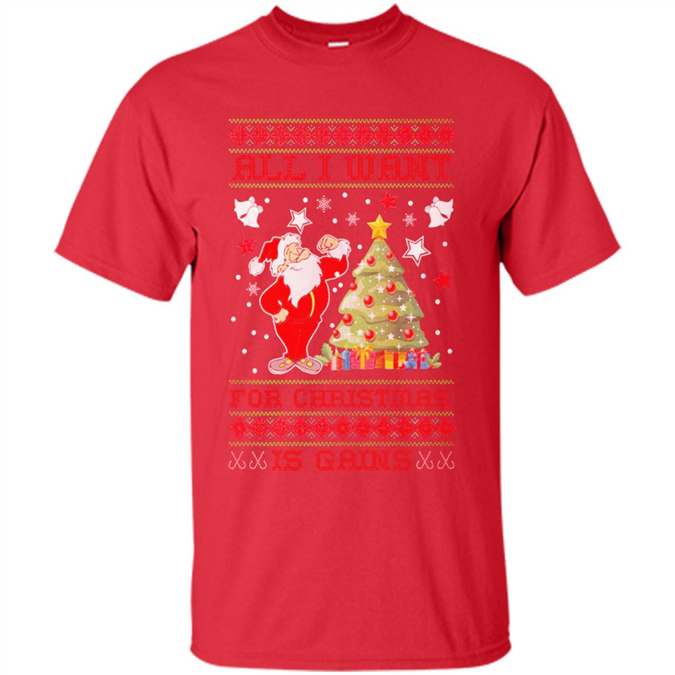 All I Want For Christmas Is Gains Christmas Tree Santa Claus