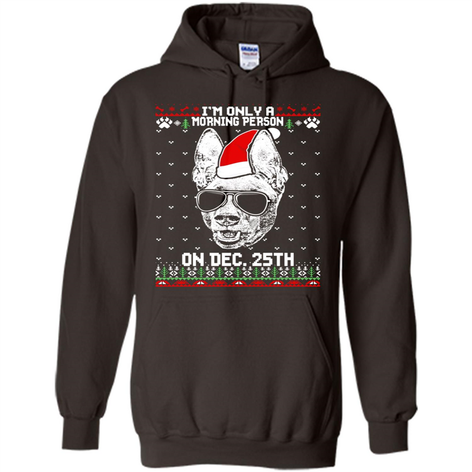 Morning Person Pharaoh Hound Funny Xmas - Hoodie