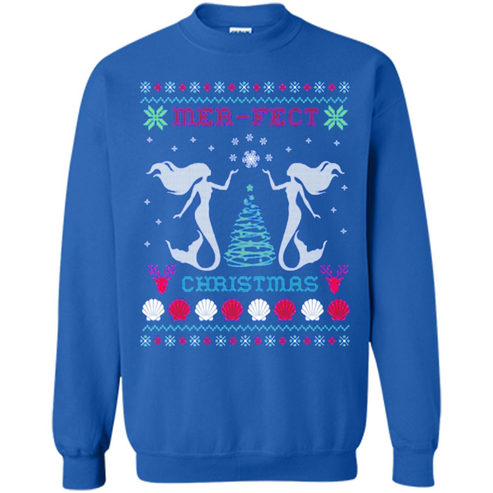 Mermaid Mer-Fect Ugly Christmas Sweater - Sweatshirt