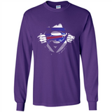 Buffalo Bills And Superman Fans - Long Sleeve T-Shirt