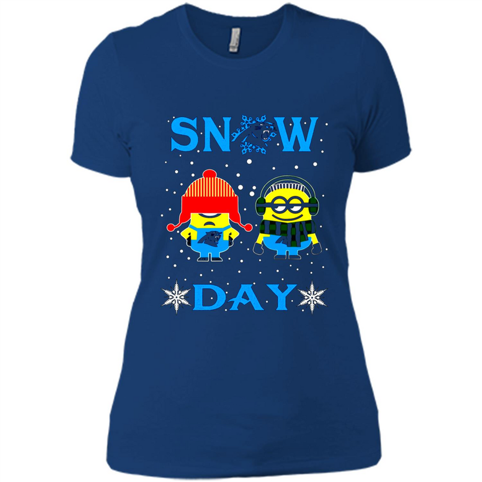 Snow Day Shirt For Carolina Panthers Vs Minion Fans pingpong