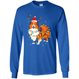 Christmas Lights Shetland Sheepdog Wearing Santa Hat Funny Xmas Mug - Long Sleeve T-Shirt