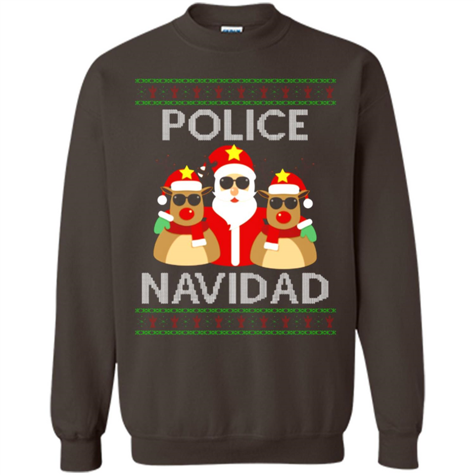 FUNNY POLICE NAVIDAD T-SHIRT Santa Christmas Party - Sweatshirt