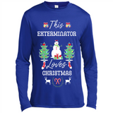 This Exterminator Loves Christmas Tree Shirt with Snowman