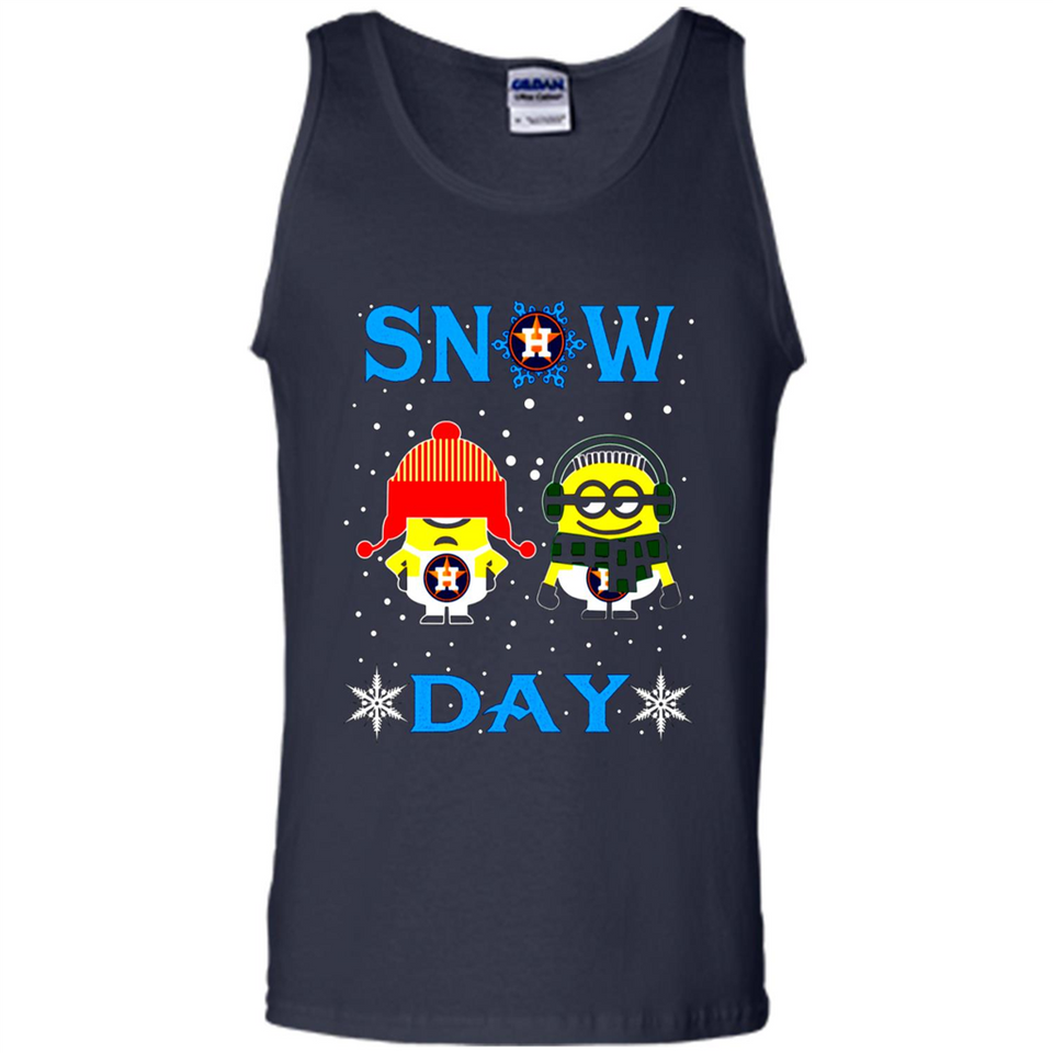 Snow Day Shirt For Houston Astros Vs Minion Fans pingpong