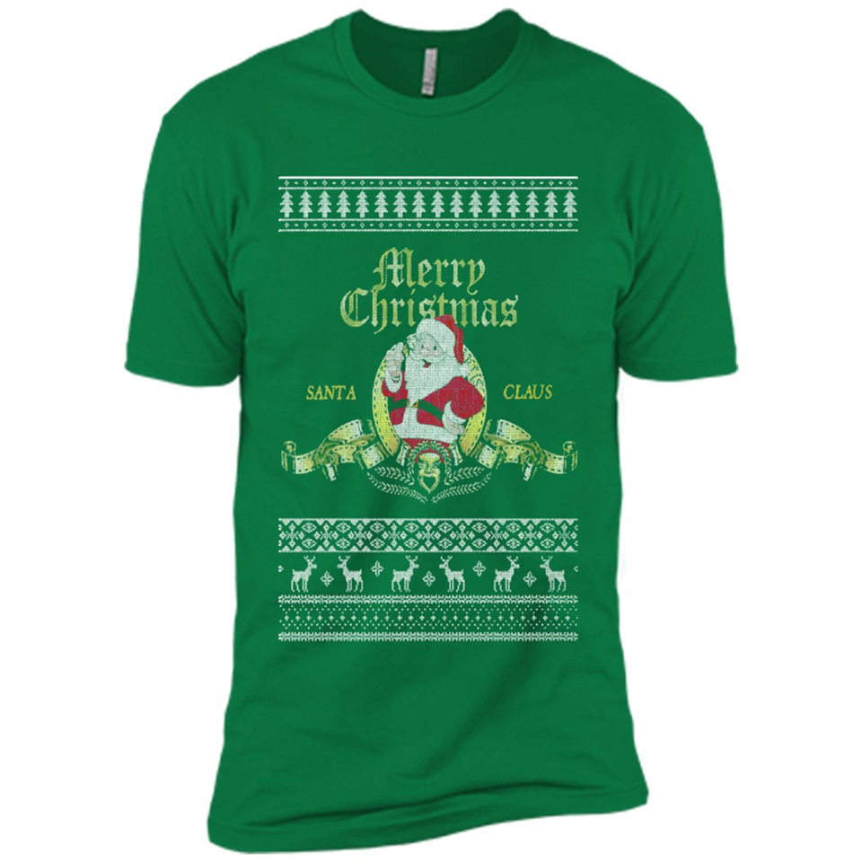 Christmas Santa Goldwyn Mayer Logo - Premium Short Sleeve T-Shirt