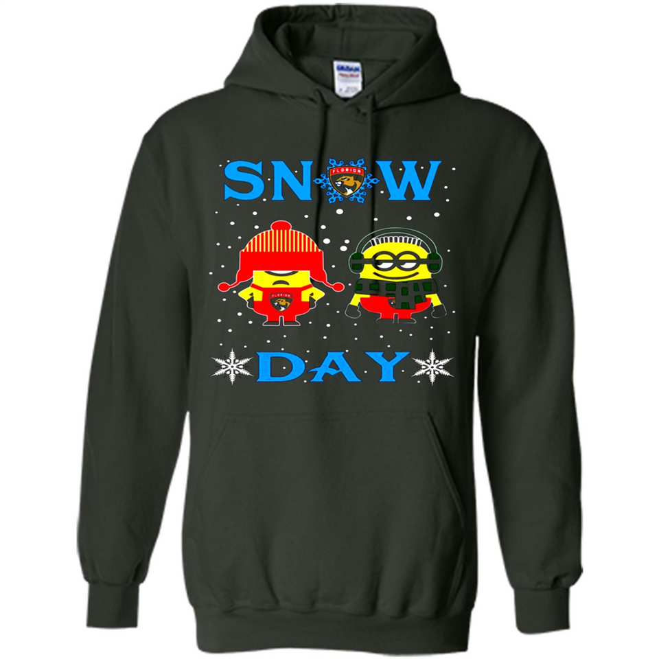 Snow Day Shirt For Florida Panthers Vs Minion Fans pingpong