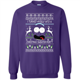 RICK AND MORTY-I TURNED MYSELF INTO A CHRISTMAS SWEATER MORTY UGLY XMAS SWEATER