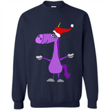 Funny Christmas Unicorn in Santa Hat - Sweatshirt