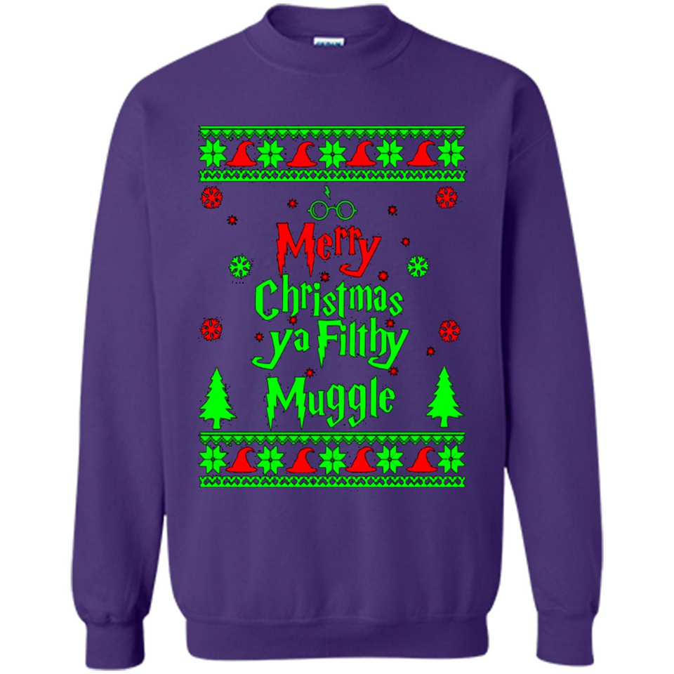 Merry Christmas ya filthy animal ugly sweater PINGPONG