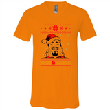 Home Malone Christmas Sweater PINGPONG - Canvas Unisex V-Neck
