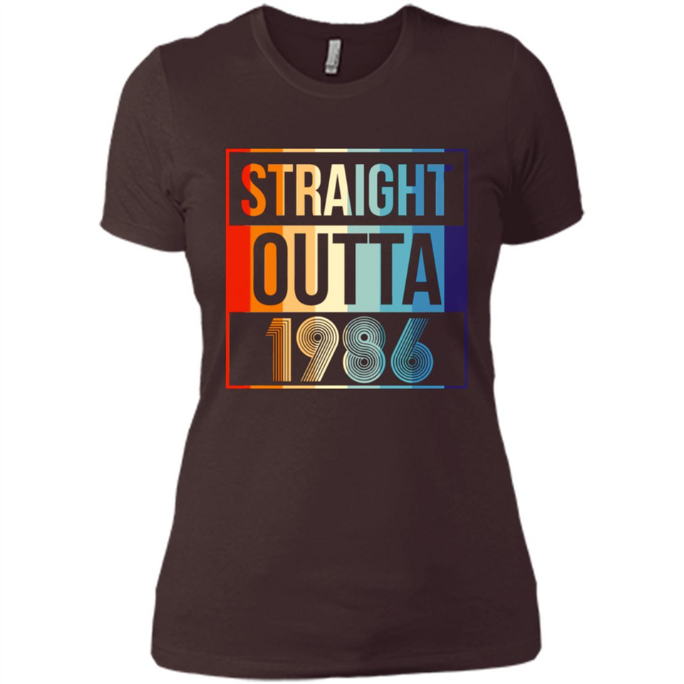 Retro Straight Outta 1986 32 Years Old - Ladies' Boyfriend T-Shirt