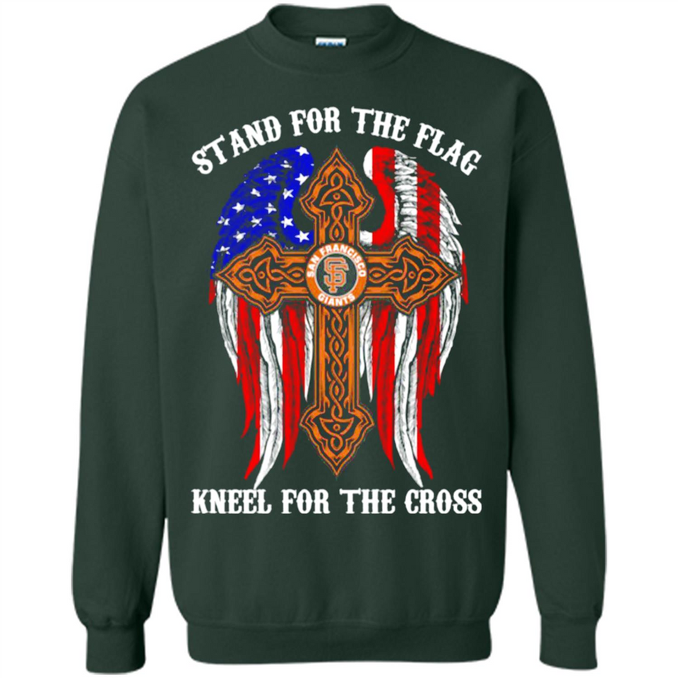Francisco Giants - stand for the flag kneel for the cross