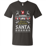 Dabbing Santa Ugly Christmas - Men's V-Neck