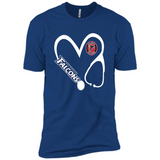 Stethoscope Heart Love Atlanta Falcons For Football Lovers
