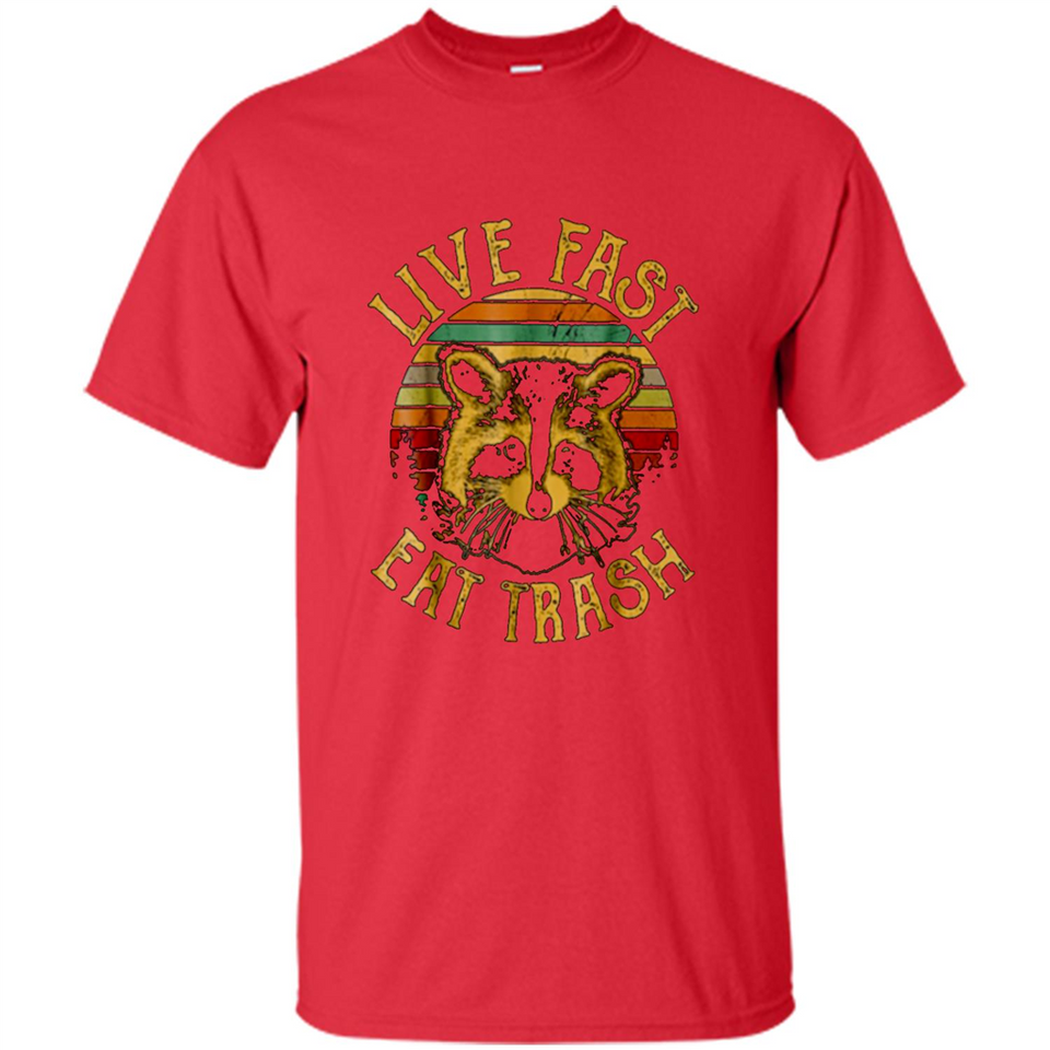 Live fast eat trash bear vintage camping PINGPONG