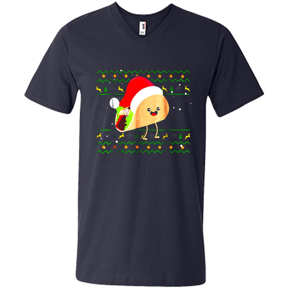 TACO Santa Hat Ugly Christmas shirt Ladies' Boyfriend