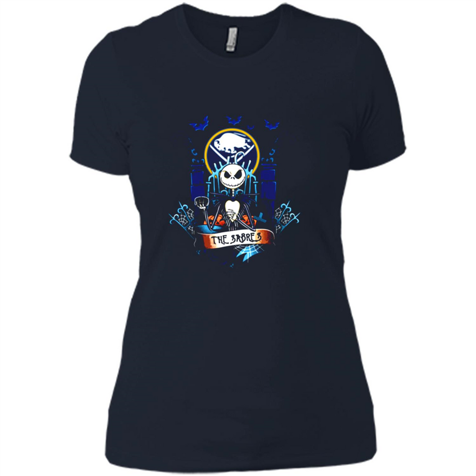 Buffalo Sabres Halloween The Nightmare Before Christmas - Ladies' Boyfriend T-Shirt