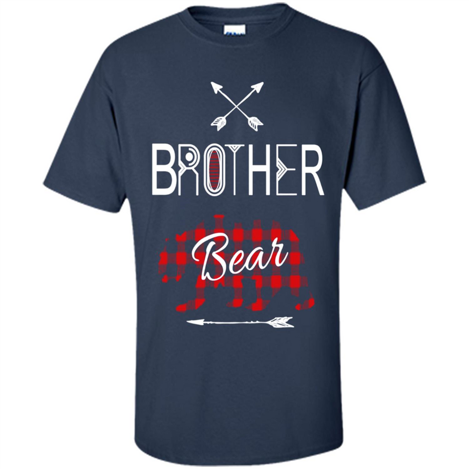 Brother Shirt Buffalo Plaid Family Camping Bear Tee - Shirt